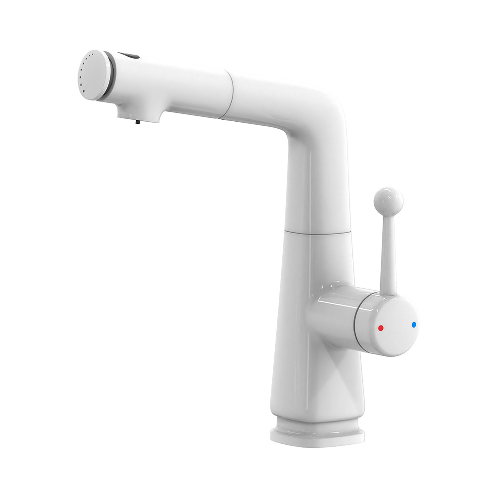 손잡이 부분에 물이 묻어나는 모델, 도자기 흰색(광택 표면)