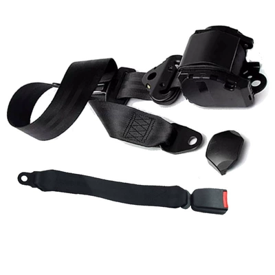 Three-Point Seat Belt, Front and – Car seat belt - plastic-coated-k3-retractor-45cm-semi-closed-webbing-base