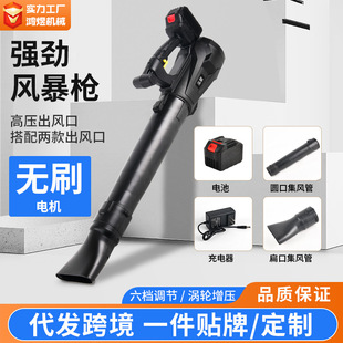 Foreign trade cross-border rechargeable Lithium electric hair dryer high-power storm gun blower dust removal snow leaves handheld