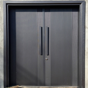 Cast Aluminum Villa Entrance Door Rural Self-Built House Zinc Alloy Door Rural Home Entrance Anti-Theft Double Door
