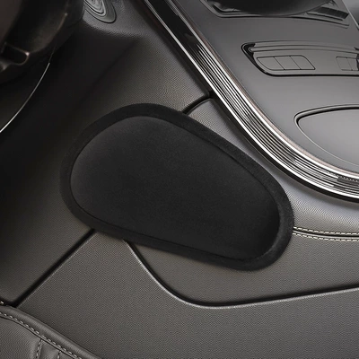Car Knee Pads, Leg Pads, Door Armrest Box, Center Control Leg Cushions, Car Arm Elbow Pads, Knee Pads, Car Supplies (Other Automotive Interior Supplies) - black-plush-model-for-main-driver-only