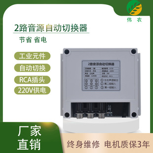 Two-In-One-Out Multi-Channel Audio Dual-Source Automatic Switcher Frequency Division Input and Output Signal Detection Intelligent Conversion