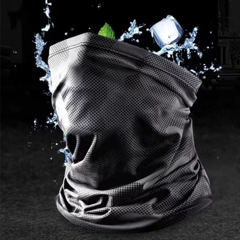 防晒面罩男士新款一体护颈防外线全脸夏季透气防晒口罩骑行围脖