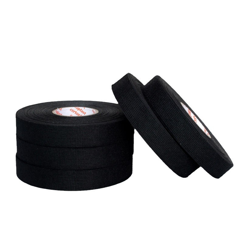Shengtao Certoplast535 negro ignífugo arnés de cableado de automóviles aislante resistente a la temperatura cinta adhesiva de tela antiestática al por mayor