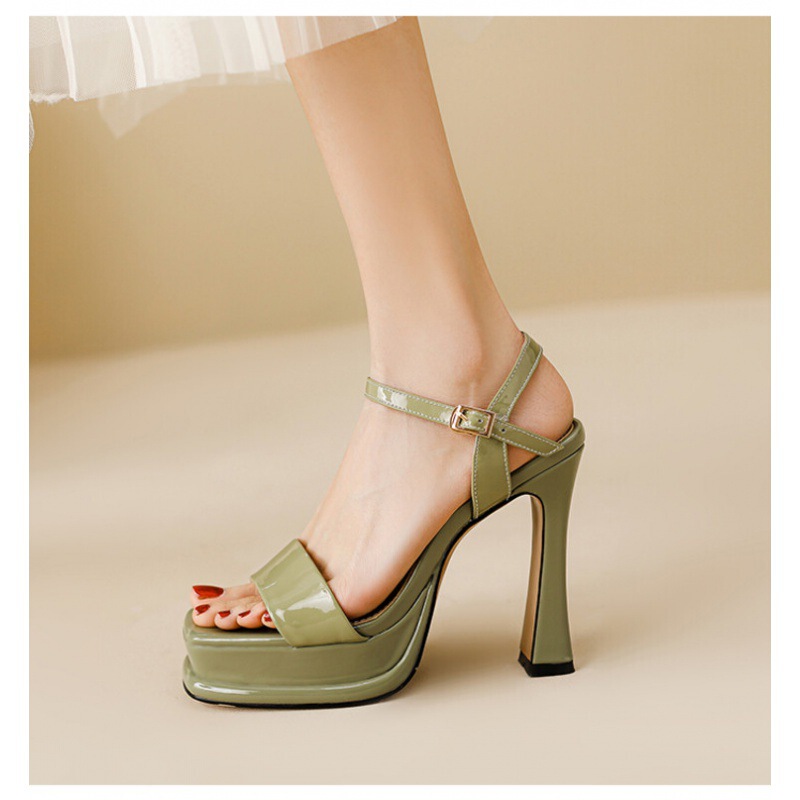 High-heeled sandals women's shoes for 2024 spring and summer new fashion niche light luxury foreign trade cross-border 1835