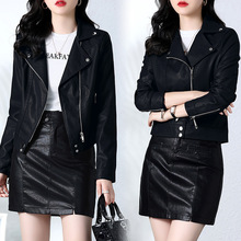 小个子机车皮衣女装2025秋冬新款高端气质显瘦西装皮夹克短款外套