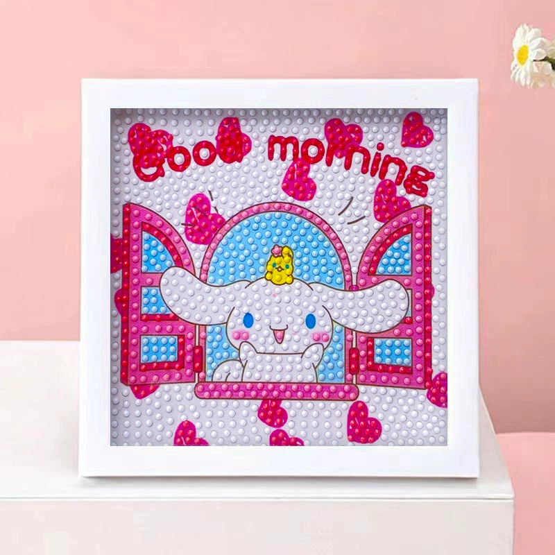 DIY-набор для алмазной мозаики 17×17 см, пластиковая рама, дизайн щенок, полный набор инструментов для кладки