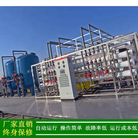 绿健厂家直销大型工业纯水处理设备_20T双级反渗透机电一体化设备