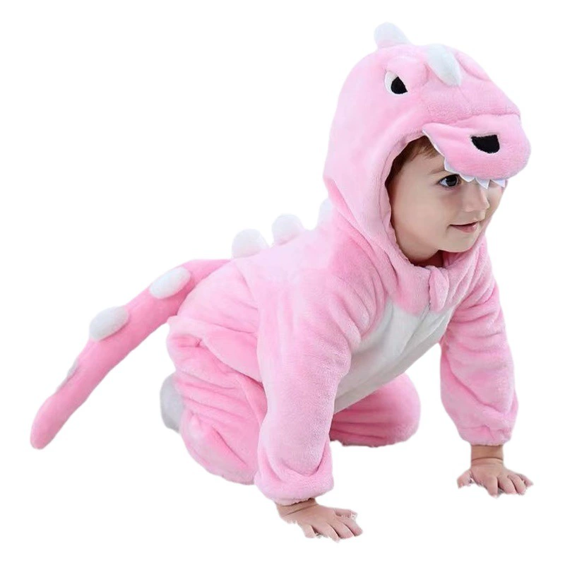 Осенне-зимние детские цельные пижамы на молнии, комбинезон, фланелевые пижамы для дома, оптовая доставка ребенка