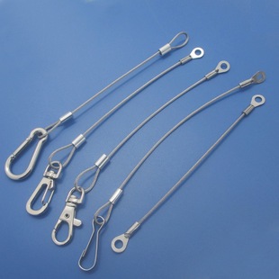 Industrial and mining lamp street lamp advertising tag panel lamp UFO lamp steel wire safety rope hoisting safety rope fall prevention rope