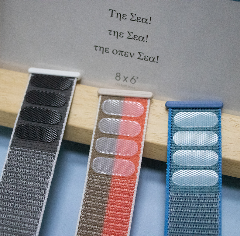 New snap-on Velcro nylon loop double loop watch strap suitable for Apple iwatch7 undefined
