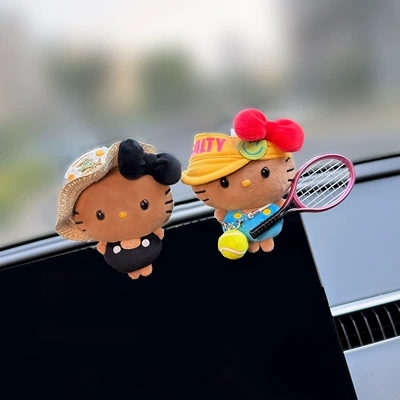 Car ornaments: Lying Car Doll, Display
