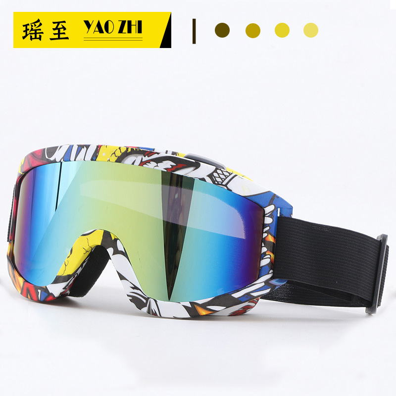 New Cotton-Filled Ski Goggles Amazon Cross-Border New Style Myopia-Proof Anti-Uv Sunscreen Goggles Windproof Sunglasses for Men