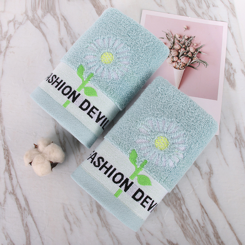 Toallas de algodón puro, tipo A, al por mayor, gruesas, suaves, absorbentes, de poliéster y algodón, toallas faciales para adultos, de secado rápido, para lavarse la cara.