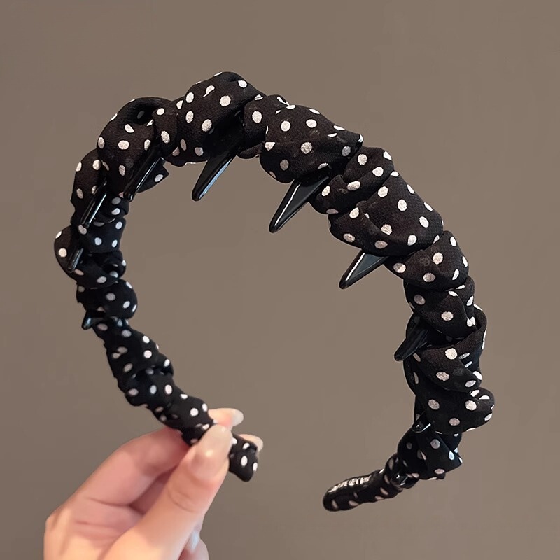 新しいレトロなラインストーンツイストヘッドバンド、ハイエンドでエレガントなヘッドバンド、ヘアピン、女性用インターネットセレブスタイルのつば広ヘアプレス洗顔フープ|undefined