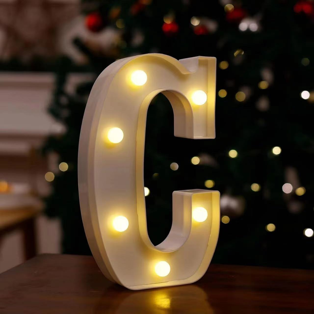 Lámpara LED de Letras y Números de PVC Decorativa para Fiestas y Bodas image 7
