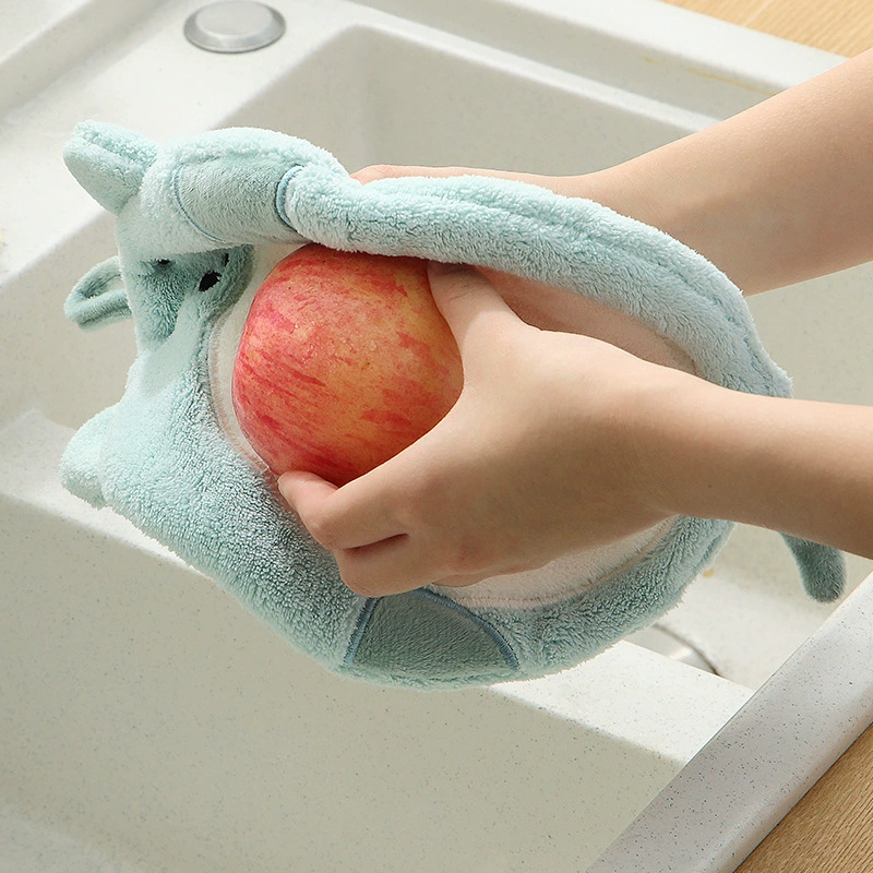 Cartoon coral towel, increased thickness, water absorbent