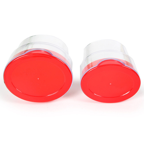Huajie Factory Wholesale Plastic Round Transparent Seal Box Oval Financial Seal Contract Seal Official Seal Storage Box