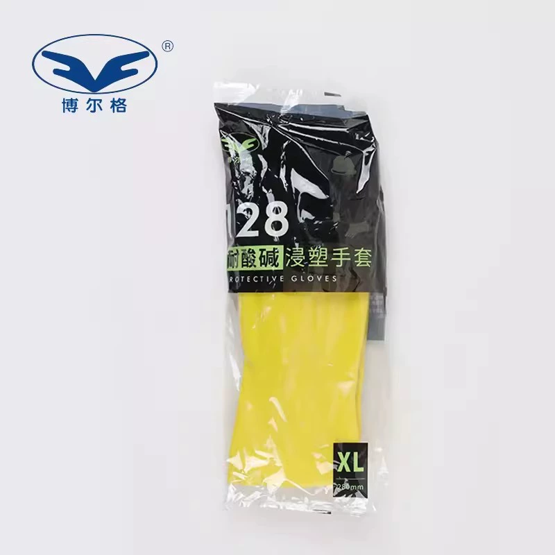 Пластиковые перчатки Bolger 128, устойчивые к кислотам и щелочам, маслостойкие, прочные, водонепроницаемые, противообрастающие, защитные перчатки из хлопчатобумажной шерсти
