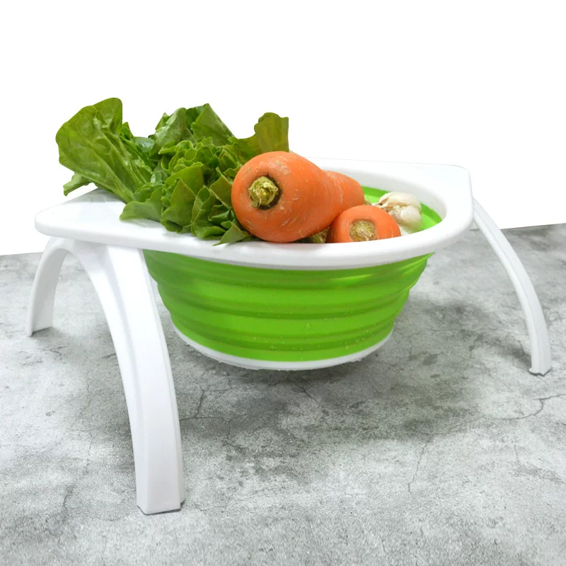 Folding telescopic drying rack, fruit support frame, basket, storage system