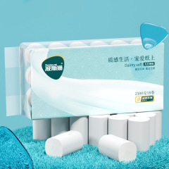 Persian Cat Coreless Roll Toilet Paper Home Use Large Roll Economical Pack Toilet Paper Roll Hand Towel Paper Full Box Bulk Tissue Paper