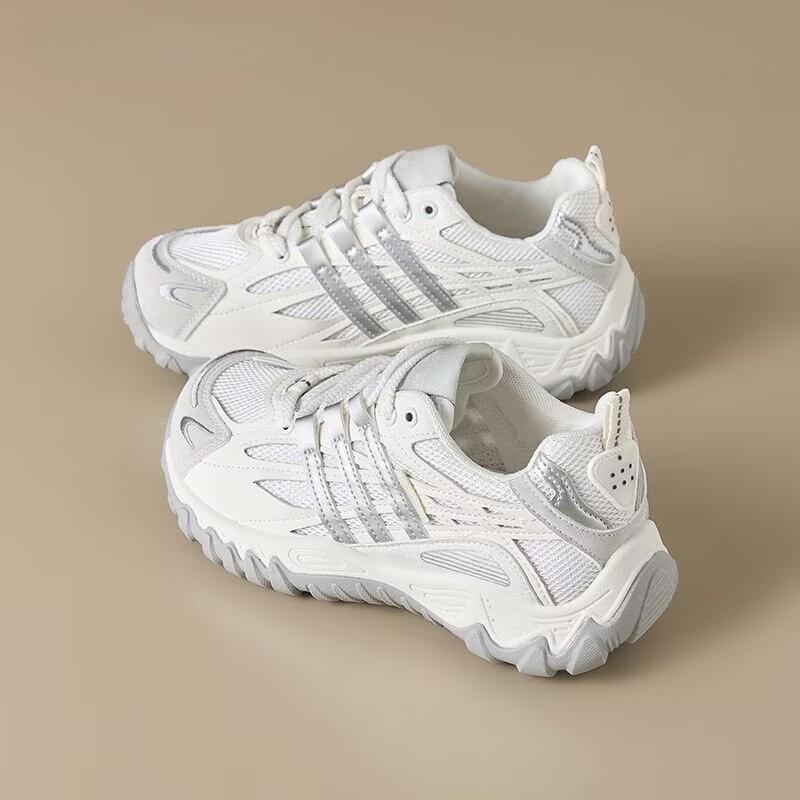 Women's thick-soled dad shoes, 2026 new model, popular this year, breathable mesh German training shoes, height-increasing casual sports shoes