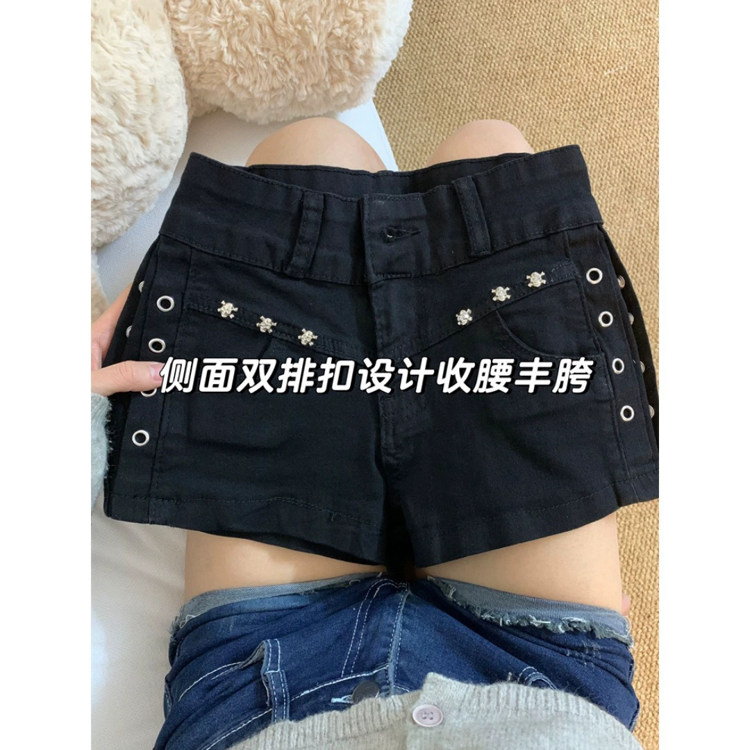 Shorts, summer elastic trousers, plus size, tight, fitted