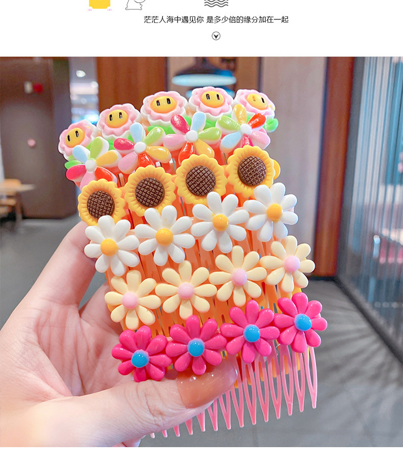 Simple Children's Candy Color Flower Hairpin Set Wholesale Nihaojewelry display picture 5
