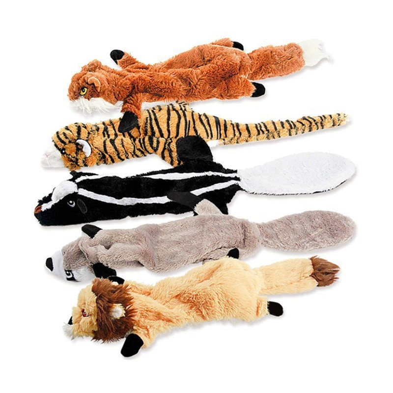 애완 동물 개 봉제 가죽 쉘 소리 장난감 직물 두꺼운 물린 저항 어금니 애완 동물 제품 재고 크로스 보더