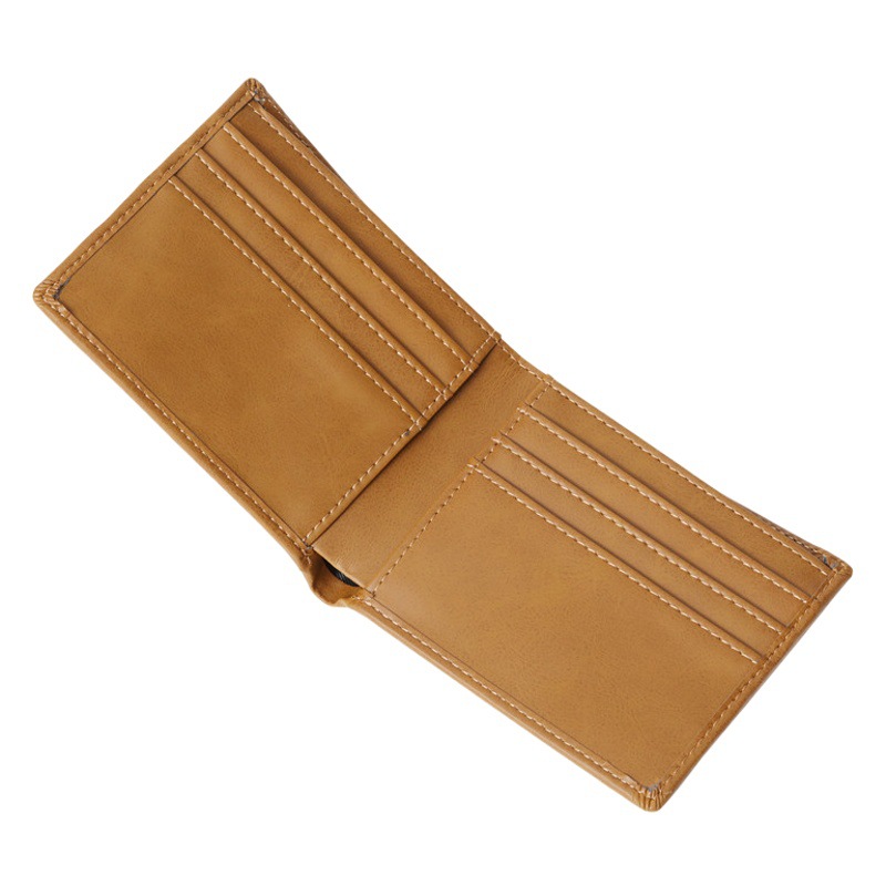 PU de los hombres de la cartera titular de la tarjeta monedero Comercio exterior letras láser ventas directas de la fábrica entrega de una sola pieza regalo retro VP