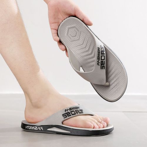 New style flip-flops for men summer casual Korean style soft-soled non-slip simple men's outer wear beach flip-flops for men