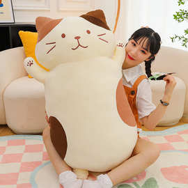 创意ins风奶酪猫抱枕毛绒玩具小怪猫咪玩偶少女心布娃娃靠枕批发