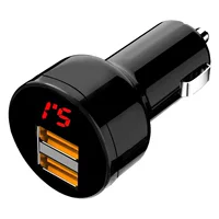 Цифровой дисплей Dual USB Автомобильное зарядное устройство 3.1a Dual USB Автомобильное зарядное устройство Многофункциональное автомобильное зарядное устройство Производитель быстрого зарядного устройства