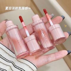 ニニソソ薄紗霧点唇釉薬ベルベットマット霧面低飽和偽素顔白学生平価口紅