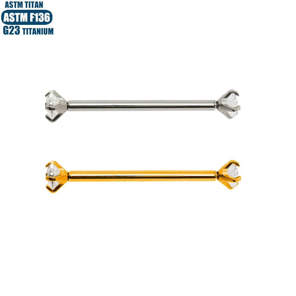 Silver pointed spike labret stud material detail