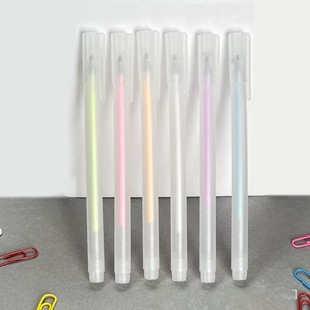 Cap-Pull Student Notebook Dot Glue Pen Quick-Drying Children's Creative Macaron Color Notebook Pen Dot Glue Pen Wholesale