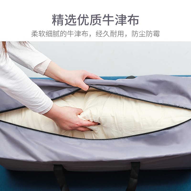 Large-capacity moving bag thickened Oxford cloth duffel bag quilt clothes finishing storage bag foreign trade wholesale woven bag