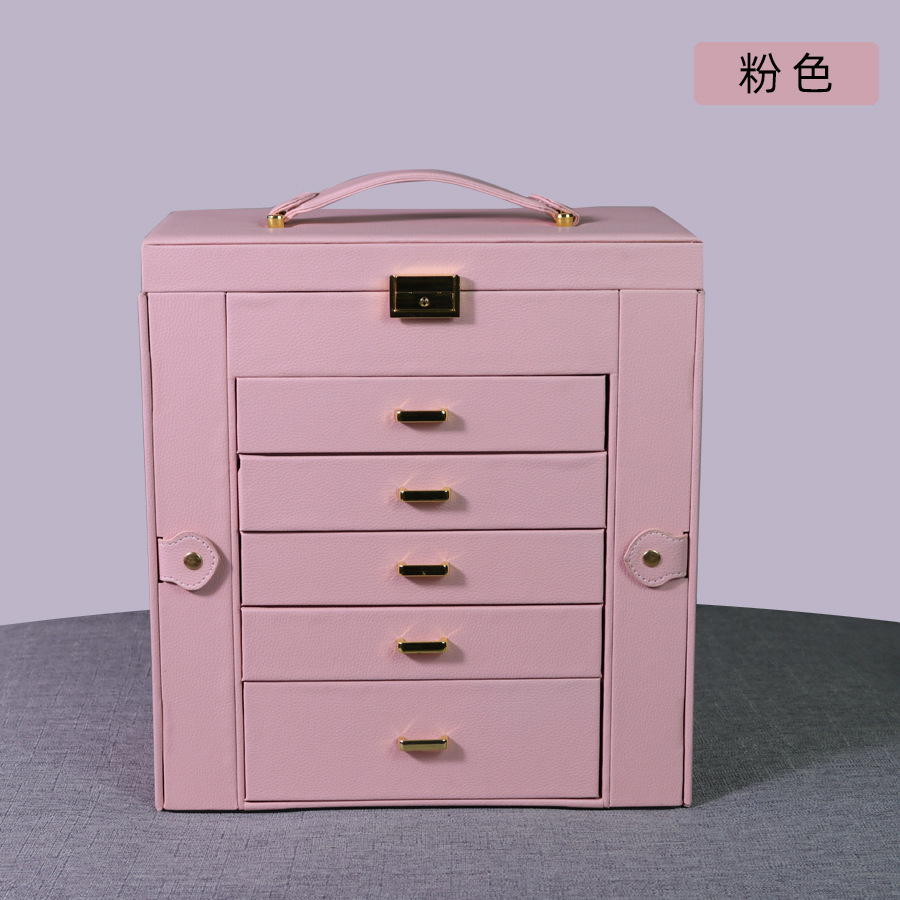 핑크; 6단 보석함