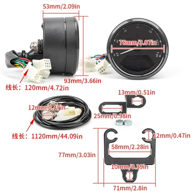 Motorcycle CG125 retro modified tachometer
