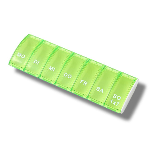 Direct Manufacturer Sale Rectangle Medicine Box, 7-Day Medicine Box with 7 Compartments, Mini Portable Storage Medicine Box, Plastic Medicine Dividing Box