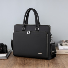 工厂批发男士手提包 单肩斜挎多层电脑免费设计logo电脑公文男包