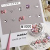 Materials set for manicure, advanced small nail sequins, mixed nail decoration with bow, flat base, high-quality style