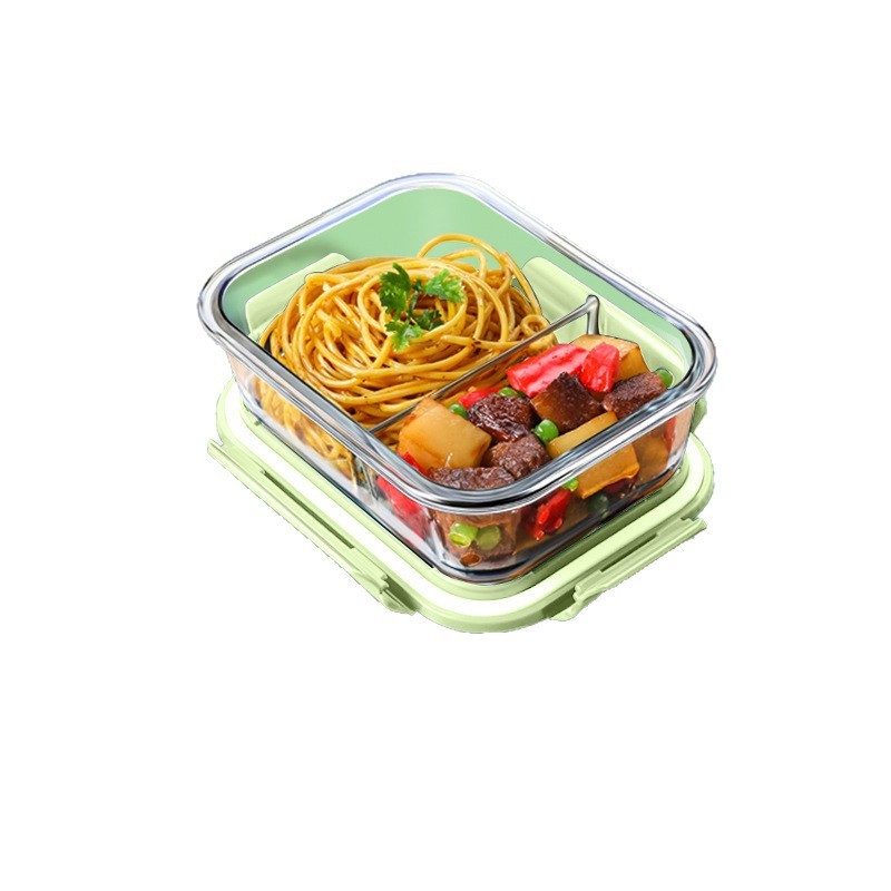 可微波炉加热专用饭盒上班族带饭神器玻璃保鲜盒密封盒水果便当盒|undefined