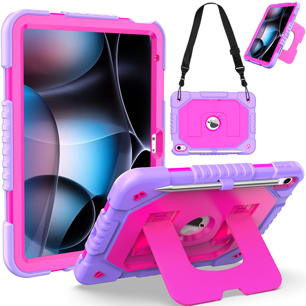 Aplicable a Apple iPad11 A16 tablet cubierta de silicona contra colisiones con soporte correa de caída todo incluido image 10