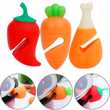 Silicone Pot Lid Holder Anti-spill Rack Heat-resistant-跨境