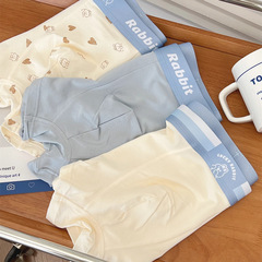 六隻兔子男士內褲無痕棉質透氣吸汗四角短褲寬鬆舒適中腰平角褲男