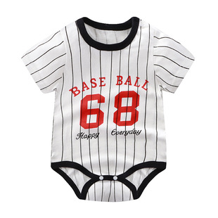Baby Summer Crawling Clothes, Baby Cotton Jumpsuit, Cartoon Thin Newborn Baby Clothes, Infant Triangle Harem Clothes