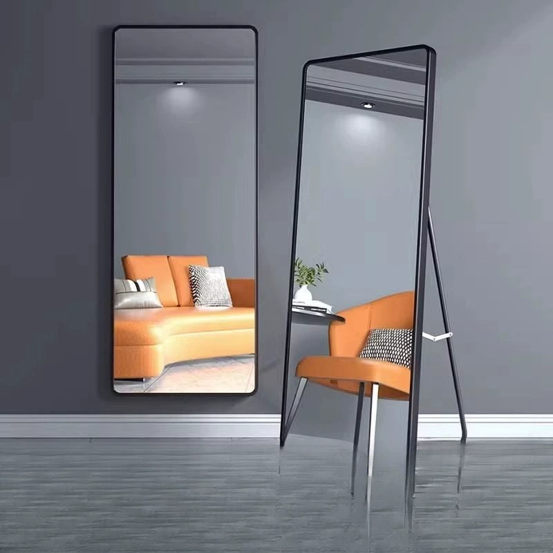 Зеркало в полный рост, туалетное зеркало для домашнего использования, напольное, настенное, трехмерное для общежития, настенное крепление для спальни для девочек, стиль ins.