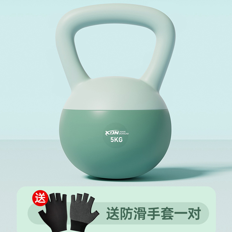 ケトルベル男性フィットネス家庭用器材ソフト10kgフィットネスボール提壺ダンベル|undefined