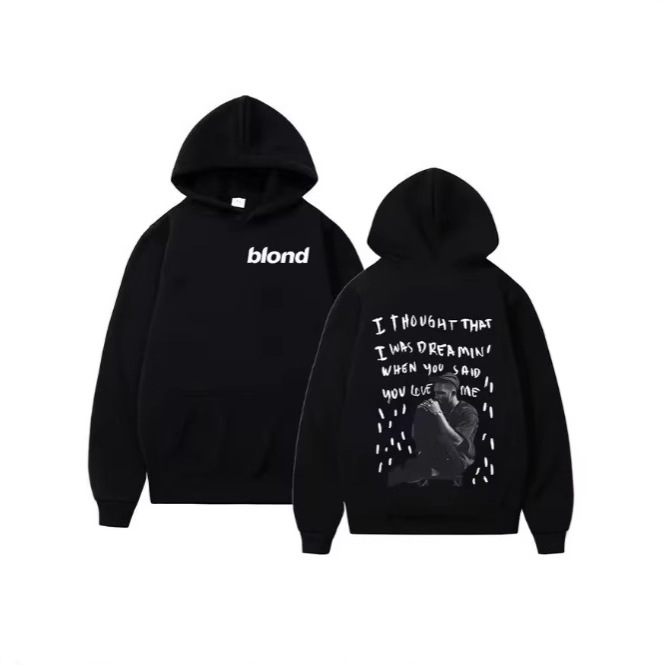 Talking Singer Frank Pullover Ocean Blonde Hip-Hop Music Album Sweatshirt Men's Classic and Fashionable